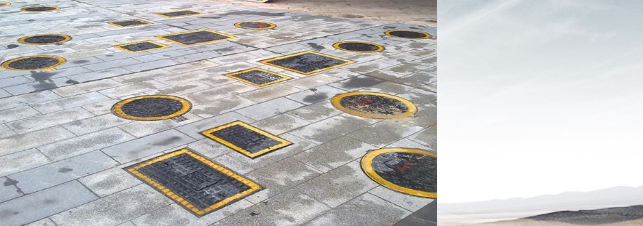 铸铁井盖安装效果