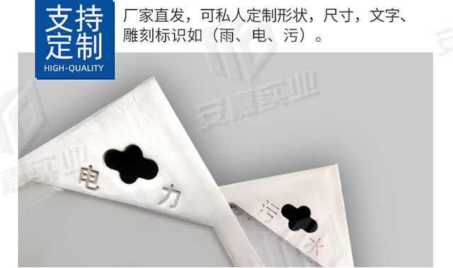 湖南安嘉304包边不锈钢井盖6