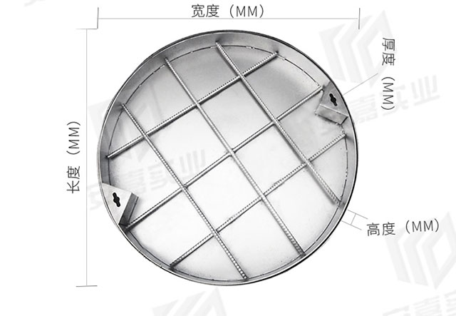 湖南安嘉不锈钢圆形隐形井盖08